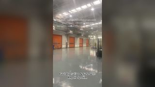 Self-Repairing High Speed Zipper Door | Built for High-Traffic Industrial Areas