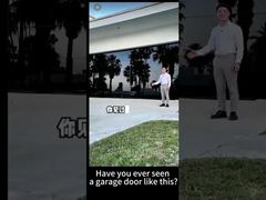 Modern Automatic Glass Garage Door for Luxury Villas