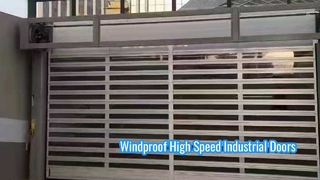 High Speed Aluminum Spiral Door Wind Resistant Solution